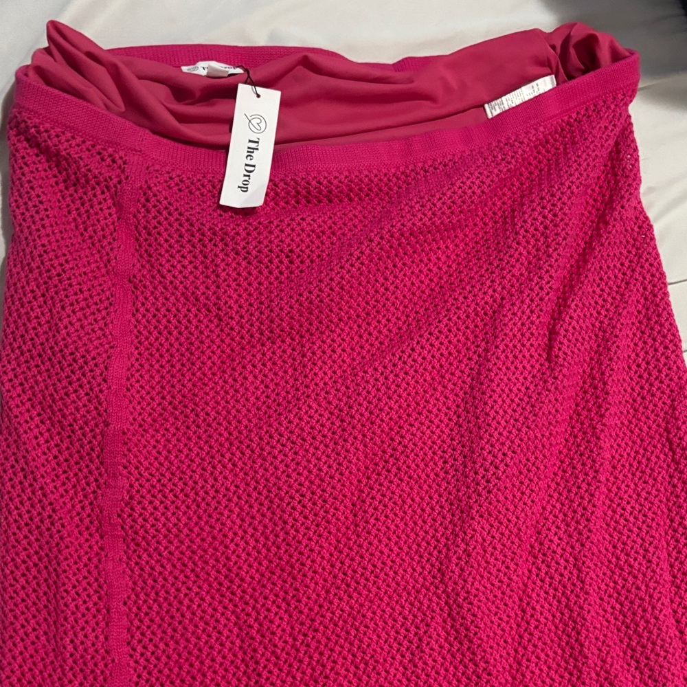 The Drop Women's Fuchsia Pencil Skirt - Picture 1 of 2